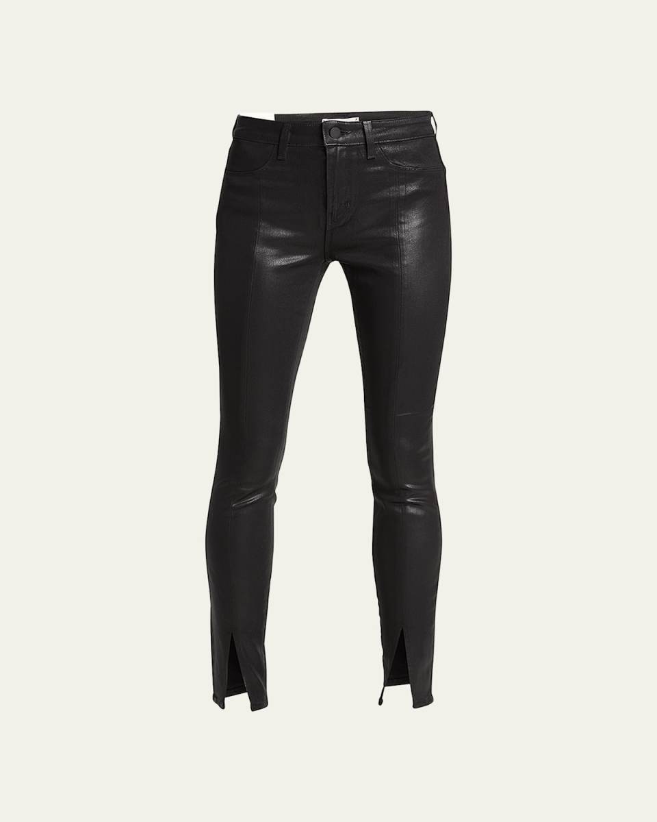 Jyothi High-Rise Coated Split Ankle Jeans